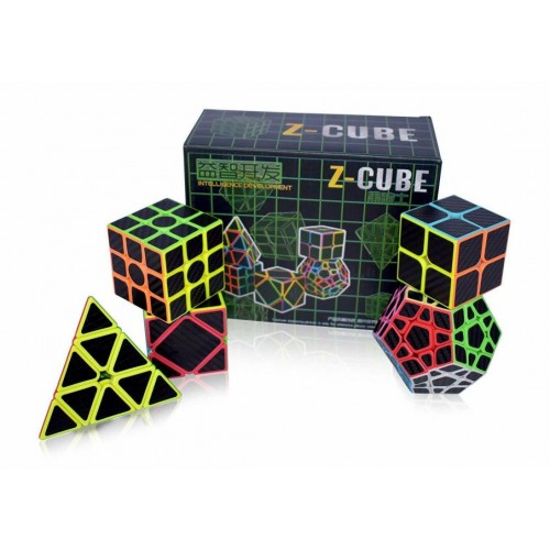 Set Cubos Zcube Fibra Carbono