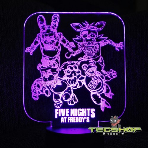 Lámpara Led Ilusión 3d Five Nights At Freddy's+control Remoto